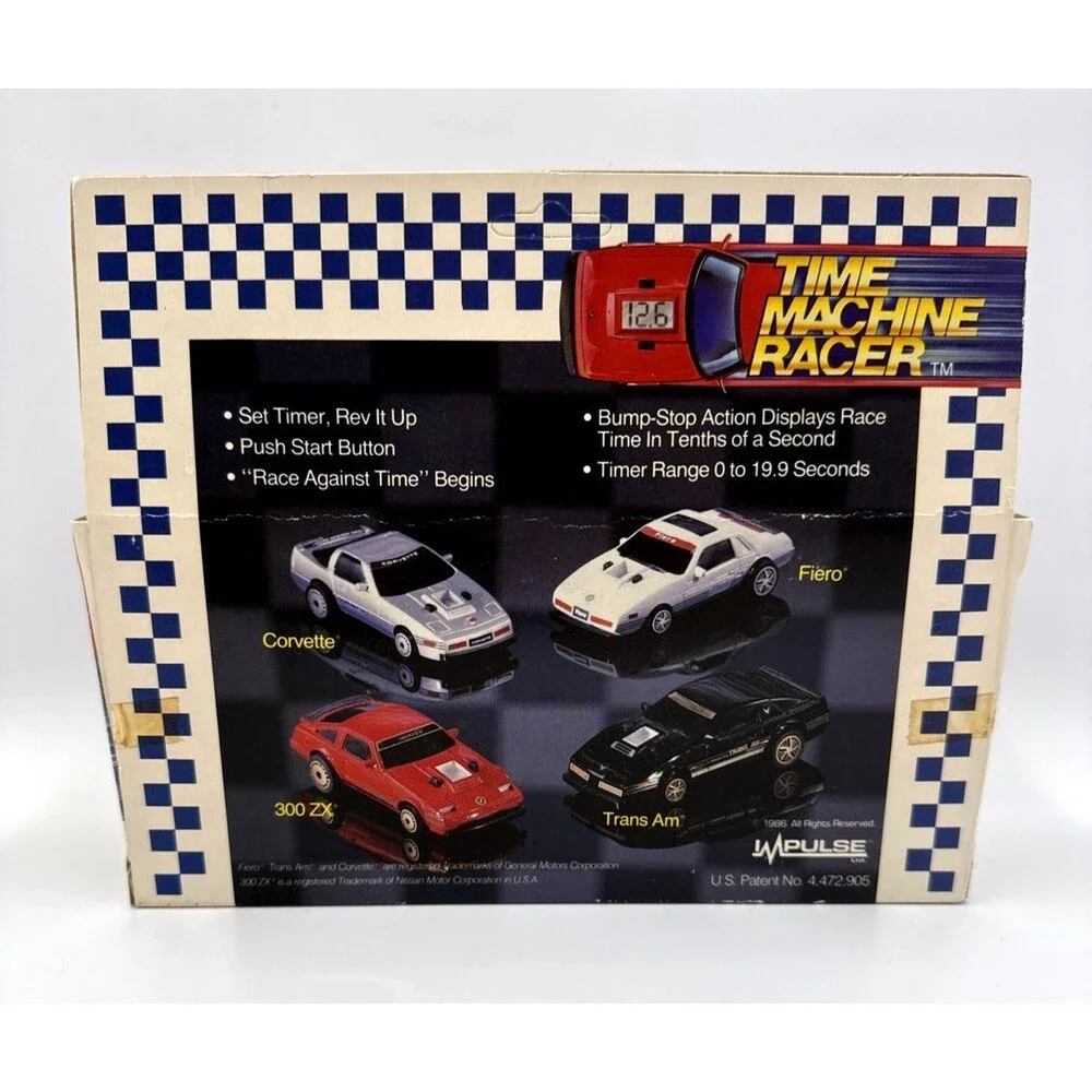 Time Machine Racer By Impulse, Black Trans AM, Plastic on Box Wrinkled, See Pics